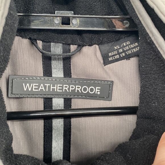 Weatherproof Men's Hooded Long Sleeve Full Zip Pockets Outdoor Jacket Brown XL - Picture 4 of 12